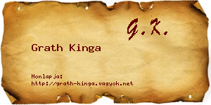 Grath Kinga névjegykártya